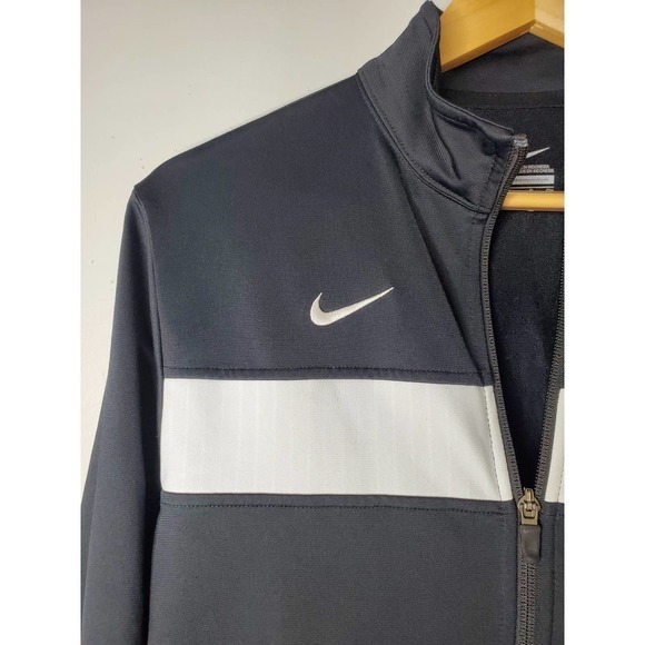Nike Elite Zip Front Warm Up Jacket Black Sz Small - Picture 3 of 8